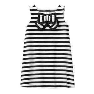 SOLD Janie And Jack Striped Bow Dress🖤🤍